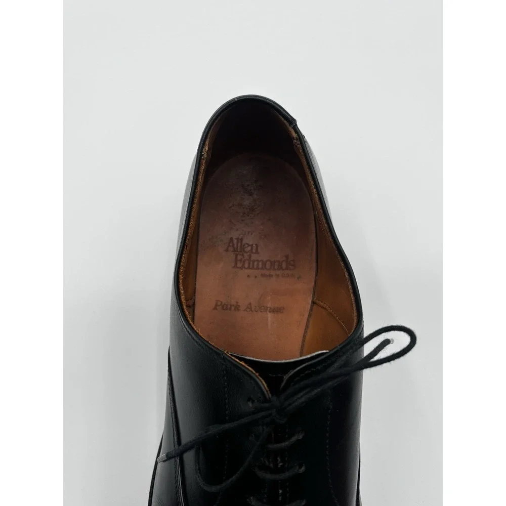Allen Edmonds Park Avenue Black Cap Toe Oxford Dress Shoes Men's‎ 12.5 AA USA